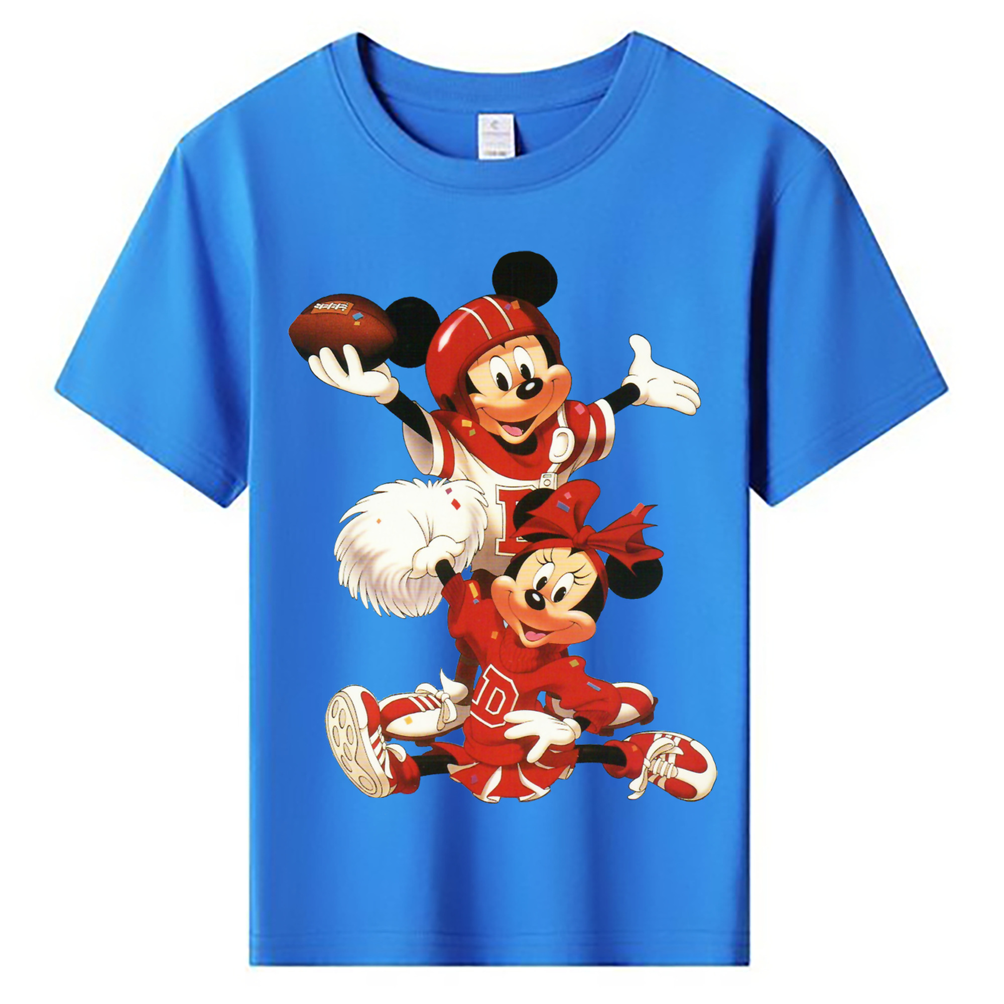 ミッキーマウス Mickey Mouse 綿100％キッズTシャツ（フロントプリント）